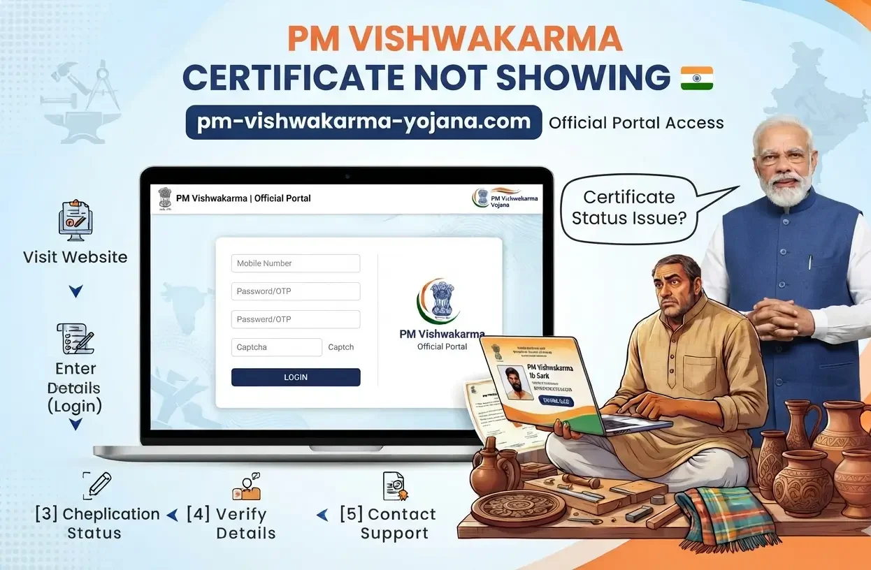 pm-vishwakarma-certificate-not-showing-problem-solution