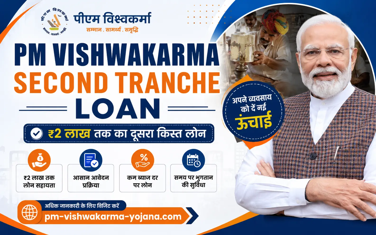 pm-vishwakarma-yojana-second-tranche-loan-rs-2-lakh